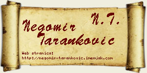 Negomir Taranković vizit kartica